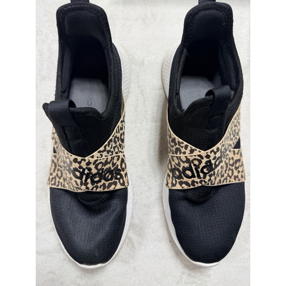 Adidas Puremotion Adapt Running Shoes Black Leopard Strap Women Size 10 Sneaker - Picture 2 of 9